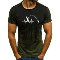 Camiseta De Algodón Divertida Para Pesca Aficionado Camiseta Casual Ligera De Secado Rápido Para Hombre Con Estampado De Líneas De Pesca - details 3