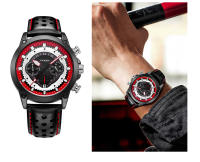 Reloj Deportivo De Moda Para Hombre SINOBI Cronógrafo De Acero Inoxidable Luz Solar Calendario Resistente Al Choque Y Agua Manos Luminosas - details 4