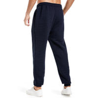 Pantalones casuales de primavera y otoño para hombre, con diseño de gofres, a cuadros, deportivos, de moda para exteriores. - details 18