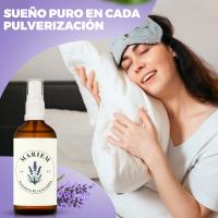 Bruma de Almohada Relajante Con Aceite Esencial de Lavanda Mariem 200 ML Ideal Para Dormir Mejor Pulverizados Para Mejorar el Descanso Aromaterapia para el Hogar Contiene Ingredientes Naturales Proveniente de Agricultura en España - details 1