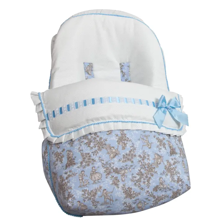Babyline Saco Porta Bebé Paseos de Toile Azul (capota Incluida) - 1