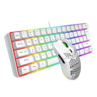 Teclado Y Ratón Gaming HXSJ V700 RGB 61 Teclas Sensación Mecánica Conjunto De Teclado Y Mouse Ergonómico Para Juego De Computadora - details 1