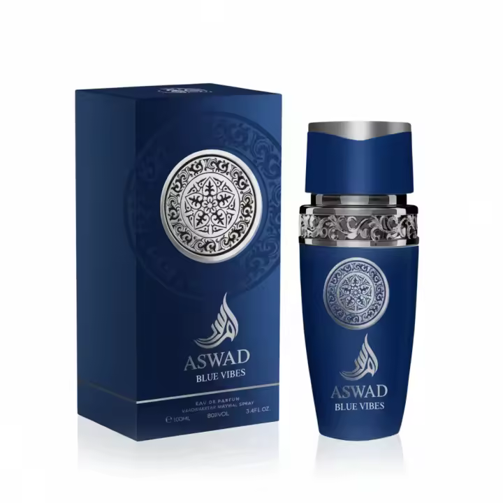 Perfume Aswad Blue Vibes Eau de Parfum 100 ml, fragancia fresca y elegante con un perfil moderno y vibrante, ideal para el uso diario o momentos especiales. Presentado en frasco original con estuche. 🚚 Envíos a España 24/48 horas. - 1