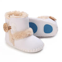 Botas De Otoño Invierno Para Bebés Niños Y Niñas Zapatos De Primera Caminata Cálidos Y Moda Con Bolas Fuzziosas Antideslizantes Para Niños Y Niñas De 0 a 1 Año - details 8