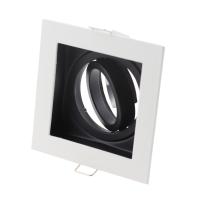 Lámpara LED De Bajo Techo Para Bombillas GU10 Marco De Montaje Foco De Iluminación Revestimiento Metálico Blanco Y Negro Para Dormitorio Y Cocina - details 9