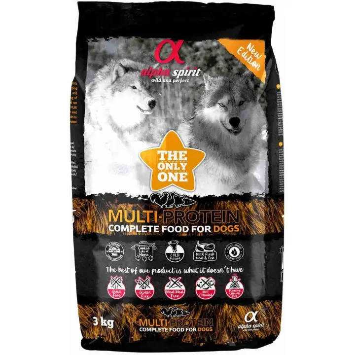Alpha Spirit The Only One Multiprotein 3kg Para perros - 1