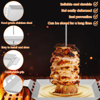 Rack De Asado Vertical Para Pato Y Pollo En Acero Inoxidable Soporte Para Churrasco Para Hogar Y Camping Picnic - details 2
