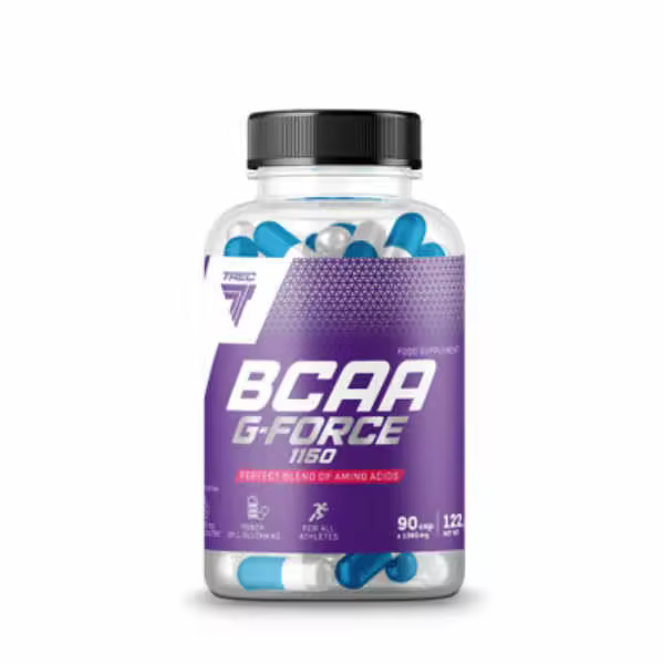 Trec Nutrition BCAA G-Force - Suplemento de BCAA - 90 cápsulas - Mejora la recuperación muscular - Encapsulado - Incrementa la masa muscular - Reduce la fatiga. - 1
