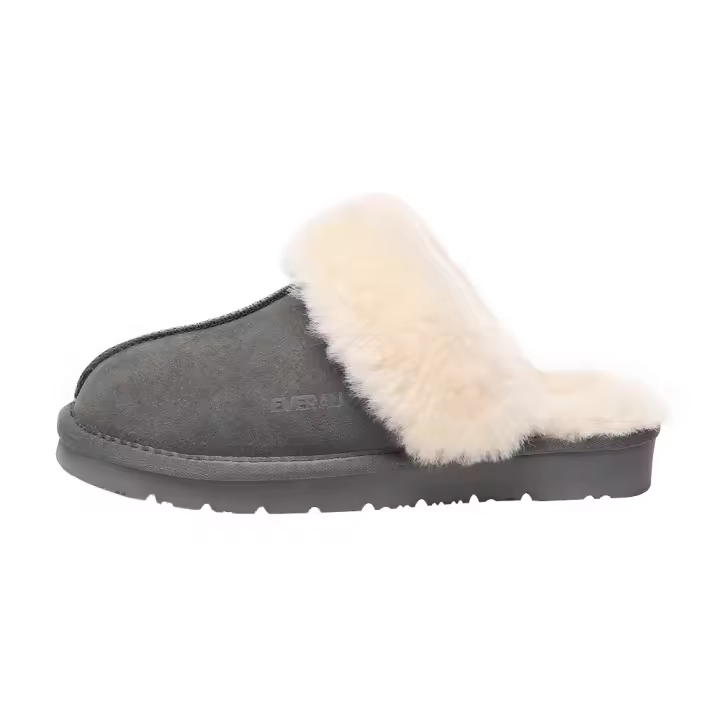 Zapatillas australianas de mujer de piel de oveja, cálidas y cómodas para invierno - Raven - 1