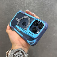 Soporte Plegable Para Lente De Protección Para Funda Magsafe Para iPhone 11 12 13 14 15 16 pro Max plus Armadura Magnética Antichoque Bumper Cubierta - details 3