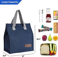 Bolsas De almuertos para Mujeres y hambres, Bolsa de mano reutilizable con la prueba de fugas, Bolsa Térmica para el trabajo, La Escuela, El picnic, los viajes (Cian) - details 0
