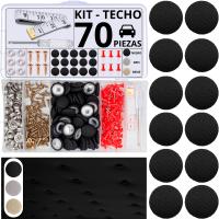 Assure Aura Kit 70 Chinchetas Techo Coche + 70 Pasadores Rojos + 1 Destornillador + 1 Cinta Métrica - Ideal para Reparar Techo Caido Coche - Parte Esencial de Tus Accesorios Coche (Negro) - details 1