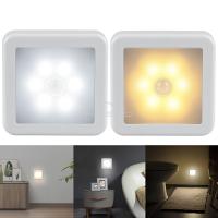 Lámpara Nocturna LED Con Sensor De Movimiento Recargable Para Dormitorio Pasillo Baño Luz De Camilla Iluminación Doméstica USB Operada Por Batería - details 10