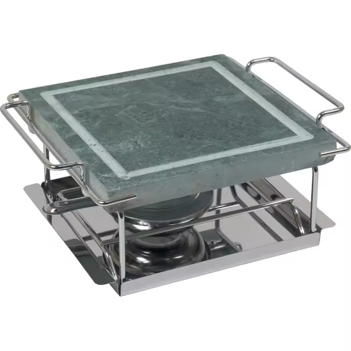 Orework - Parrilla de Mesa Piedra para Asar 19x19 Cm - Sin Grasas Adicionales - 1