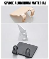 Soporte De Afeitadora De Acero Inoxidable 1/4X Para Baño Con Gancho De Almacenamiento Muro Para Hombres Accesorios De Baño Soporte De Afeitadora Sin Perforar Multifuncional - details 8