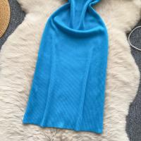 Vestido De Punto REALEFT Vintage De Verano Para Mujer Con Mangas Escaleras Estilo Casual Cuello Cuadrado Ajustado Hasta La Cintura - details 12
