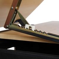 Mesa de dibujo con taburete, ajustable, inclinable, 2 cajones y superficie de trabajo, acabado en madera, escritorio, mesa de oficina, mesa de trabajo, arquitectos, dibujo técnico, Miadomodo - details 6