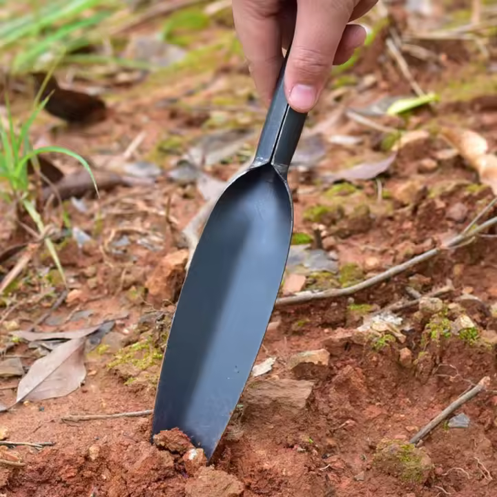 Shovel De Jardinería Multifuncional Herramienta Doméstica Para Plantar Y Transplantar Suelo Con Mango Antideslizante Acero De Mángano - 1