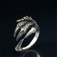 Anillo Ajustable Vintage De Uña Dragón Tibetana Para Hombres Y Mujeres Joyería Punk Estilo Motocicleta Metal Zinc Aleación - details 2