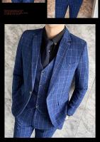 Traje De Moda Para Hombre 2025 (Blazer+Chaleco+Pantalones) Estilo Artístico Casuero Elegante Talla M-5XL Adecuado Para Bodas Y Trabajo - details 11
