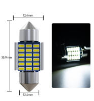 10PCS Luces LED Para Coche Canbus C10W C5W Festoon 31mm Sin Errores 12V 6500K Blanco Luz De Lectura Interior Universal - details 6