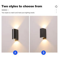 Lámpara De Pared LED Impermeable Para Exterior Y Interior IP65 Iluminación Superior E Inferior Para Porche Jardín Dormitorio Decoración De Hogar Luz De Pared - details 2