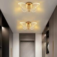 Lámpara De Pared Mariposa Luces Modernas Minimalistas Nórdicas Para Sala De Estar Dormitorio Pasillo LED Iluminación Interior - details 8
