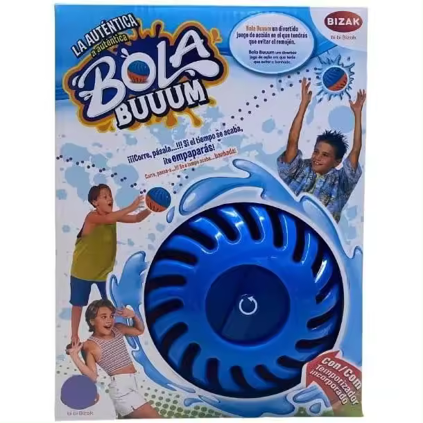 Bizak Bola Buuum, divertido y refrescante juego de agua con el que podrán jugar retándose para ver a quien le explota la bola, 12 globos de agua incluidos Surtido/Color aleatorio  (35007532) - 1