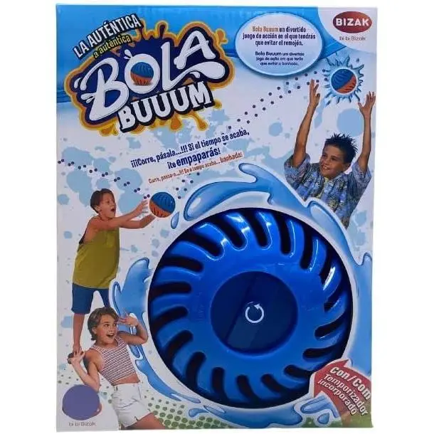 Bizak Bola Buuum, divertido y refrescante juego de agua con el que podrán jugar retándose para ver a quien le explota la bola, 12 globos de agua incluidos Surtido/Color aleatorio  (35007532) - 1