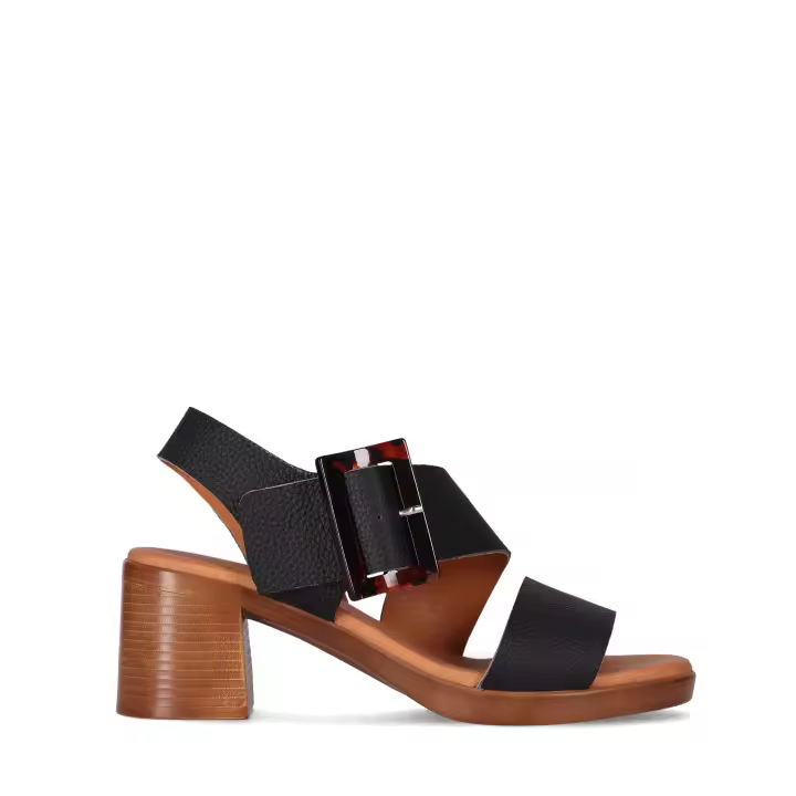 Chika10 Leather NEW GOTICA 09 Sandalia de Tacón Negro/Black - 1