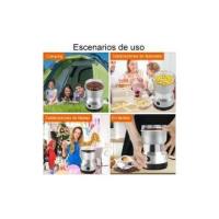 Molinillo de Café Eléctrico Molinillo de 200W Molinillo Eléctrico de Café 300ml Molinillos de Especias para Molinillo Semillas Especias Secos(Plata) - details 3