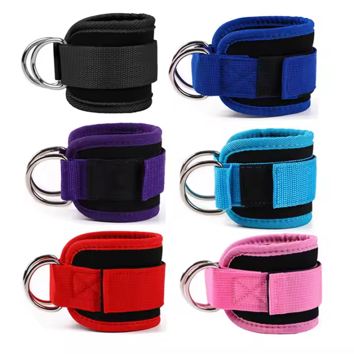 Tirantes De Tobillo Para Ejercicios De Gimnasio Y Entrenamiento De Muslos Soporte De Doble Anillo Para Fortalecimiento De Glúteos Y Abductores - 1