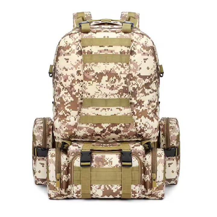 Mochara táctica combinada de gran capacidad, Bolsa de viaje para acampar, Deportos, Camuflaje Militar, senderismo, mochila para Exterior - 1