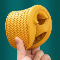 Pantuflas De Casa Suaves Para Parejas Verano Antideslizantes Para Baño Hombres Mujeres Sandalias Planas Color Sólido Hotel - details 9