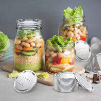 50Pcs Tapas De Conserva De Lata Para Mason Jar Tamaño Regular Reutilizables Kerr Sellado Airtight Para Almacenar Especias Dulces Bocadillos Mermeladas - details 2