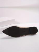 Zapatos Planos De Mujer Con Punta Puntiaguda Y Color Sólido Zapatos Slip-on Transpirables Y Casuales Ballet Flat Zapatos Para Mujer Loafer - details 7