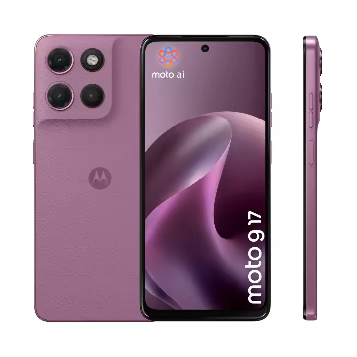 Smartphone Motorola MOTO G17 256 GB 4 GB RAM 6,72" 4G Batería 5200 mAh Protección IP64 Lector huellas lateral Dolby Atmos Rosa - 1