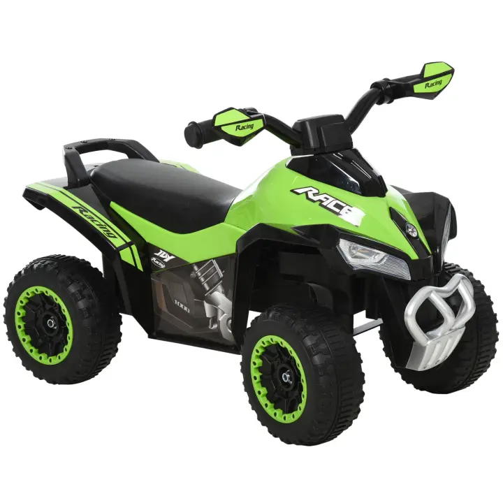 HOMCOM Quad Moto Correpasillo para Niños Mayores de 18-36 Meses con Función de Luces y Música Diseño Novedoso Soporta hasta 20 kg 67,5x38x44 cm - 1