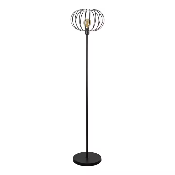 LAMPARA DE PIE (SALON) VINTAGE E27 60W COLOR NEGRO Ø35x150cm - 1