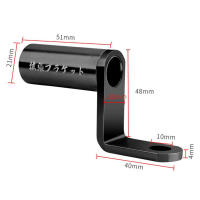 Soporte De Apoyo Para Espejo Retrovisor De Motocicleta Extensor De Montaje De Manillar Adaptador De Teléfono Móvil Con Cierre Rápido Material De Aluminio - details 2