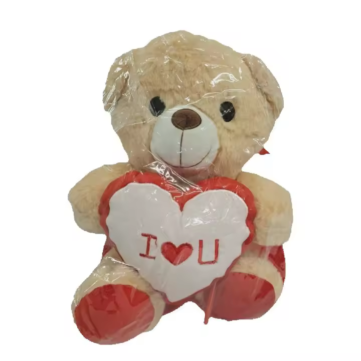 Peluche Osito Con Corazon TE AMO 30cm COLOR BEIGE,te amo te quiero,Día de San Valentín,cm,fespu - 1
