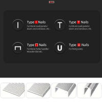 Herramienta De Pistoleta De Uñas Multifuncional 4-en-1 Duradera Semi-Automática Para Decoración De Hogar Camping Uso Industrial 4000/800 Piezas - details 3