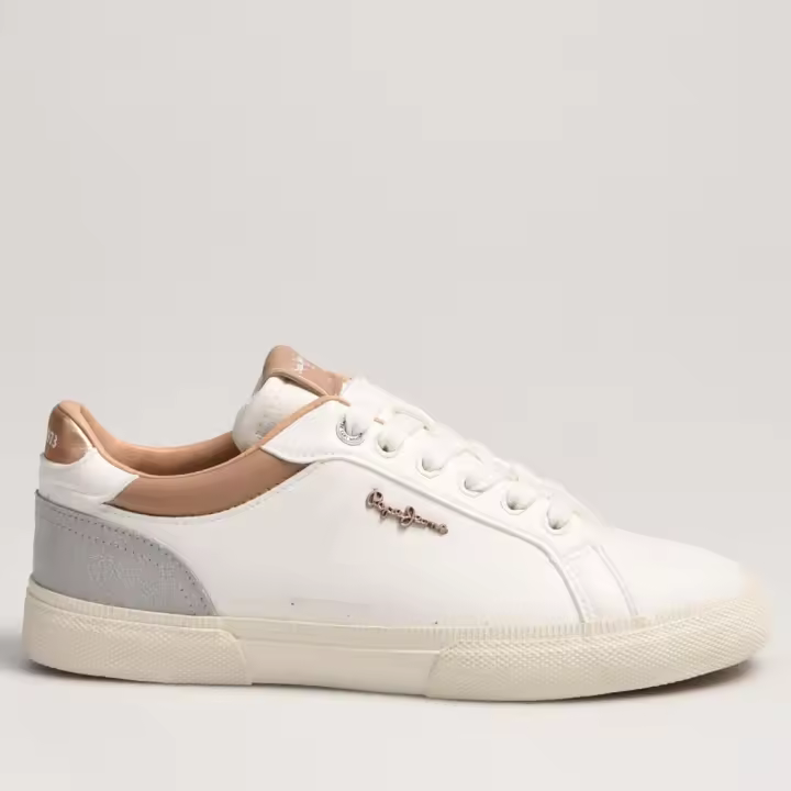 Zapatillas casual para mujer Pepe Jeans Kenton Court PLS31588 Blanco - 1