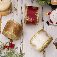 Cinta De Encaje Dorado Para Decoración De Hogar Cinta Vintage Delineada Con Dorado Para Manualidades DIY Decoraciones De Navidad Bodas Suministros De Cintas De Poliéster 2 Pulgadas - details 6