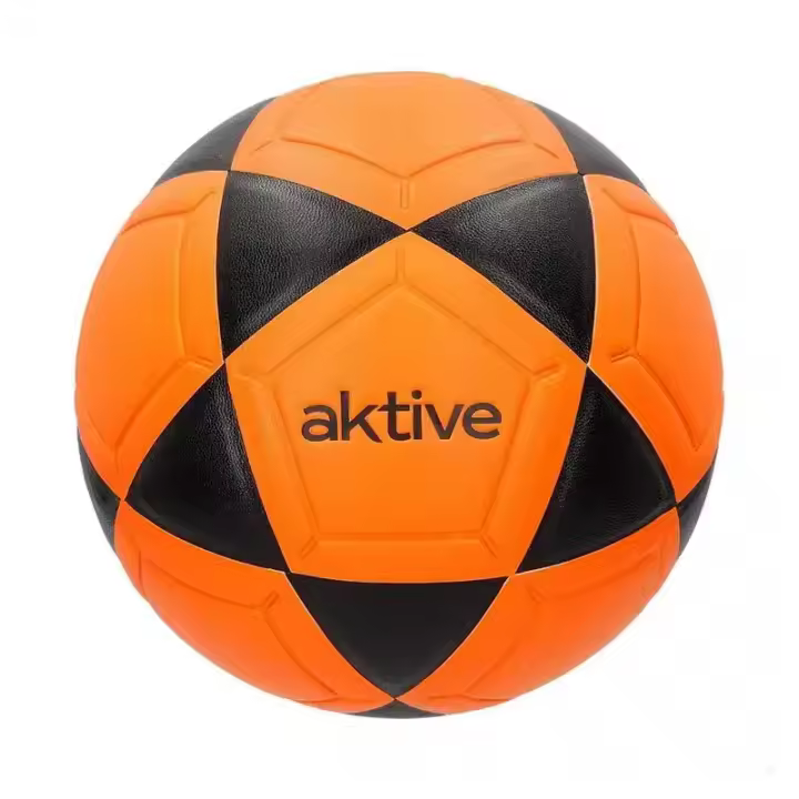 Balón de fútbol sala naranja y negro Aktive talla 3 54202 Colorbaby - 1