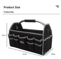 Bolsa De Herramientas Eléctrica De 16 Pulgadas Gran Capacidad Para Carpintero Organizador De Almacenamiento Suave Con Abertura Superior - details 12