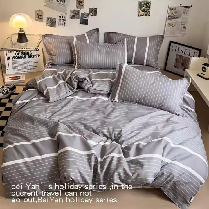 Juego de Funda Nórdica 4 Piezas de Algodón Alta Calidad Juego de Ropa de Cama- Dibujo Elegante - Varios Tamaños Disponibles - 1