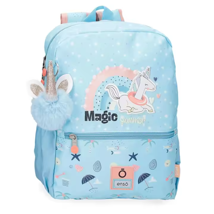 Mochila de paseo Enso Magic summer azul claro 32 cm - 1