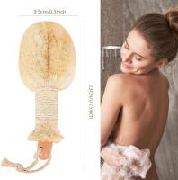 Cepillo de sisal, cepillo corporal, cepillo corporal exfoliante, cepillo corporal seco, cepillo de baño de masaje, para exfoliar, mejorar la linfa - details 0