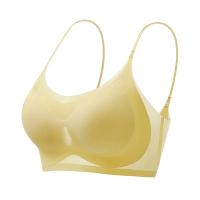 Sujetador Invisible Para Mujer De Verano 2023 Sujetador De Algodón De Seda Ultrafino Sin Costuras Con Almohadillas Push up Transpirable Para Yoga Y Deporte - details 24